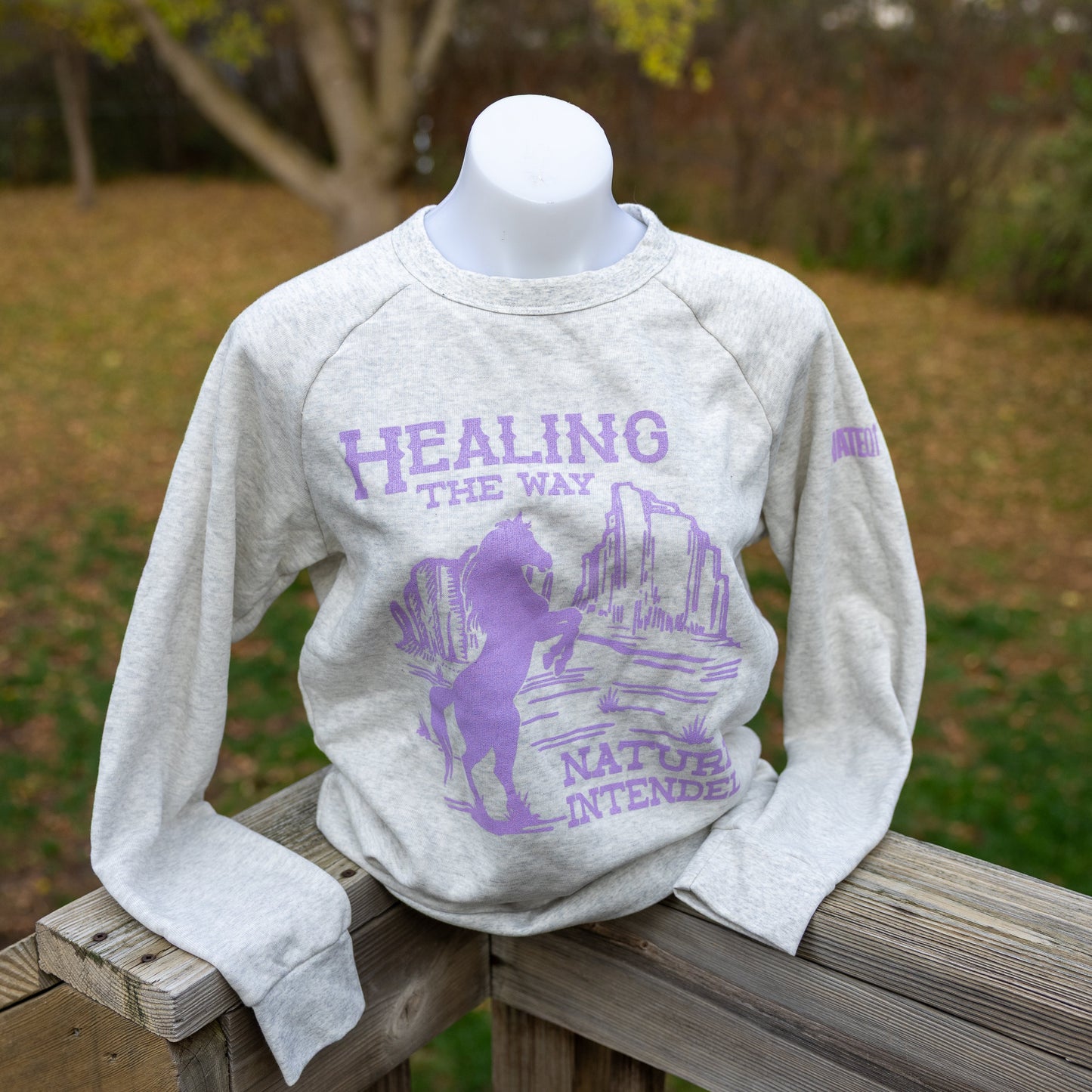 ActivateQi Retro Healing The Way Nature Intended Horse Sweatshirt