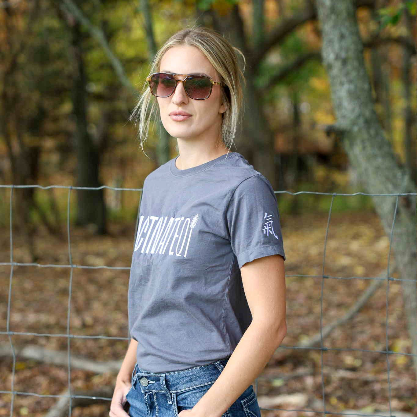 ActivateQi Embroidered Qi Crew Neck Tee