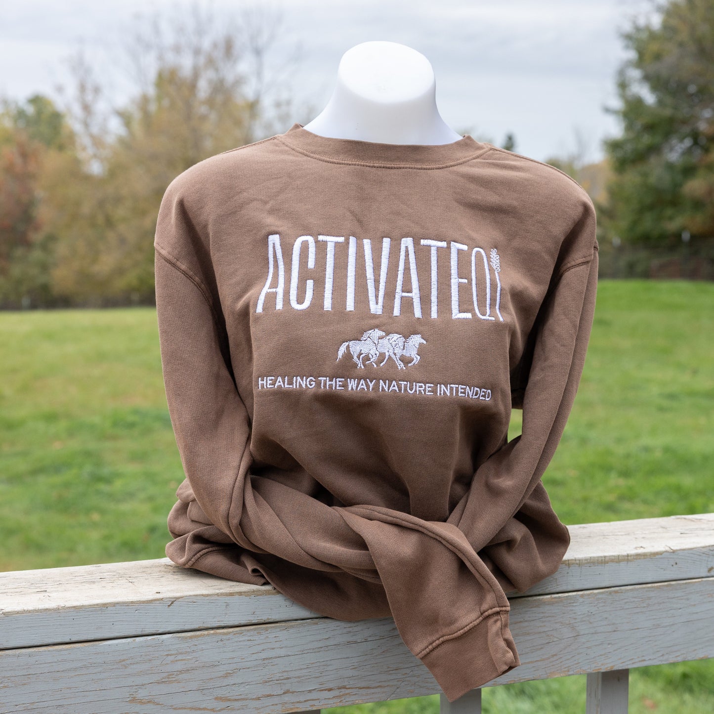 ActivateQi Embroidered Crew Sweatshirt
