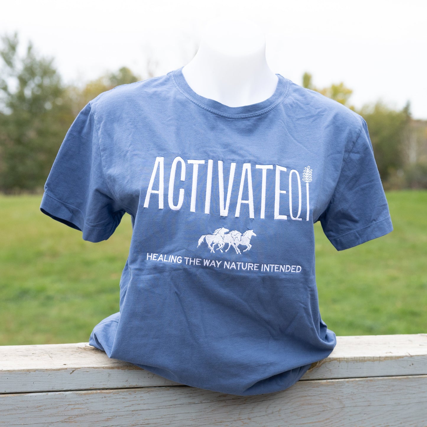 ActivateQi Embroidered Healing The Way Nature Intended Tee