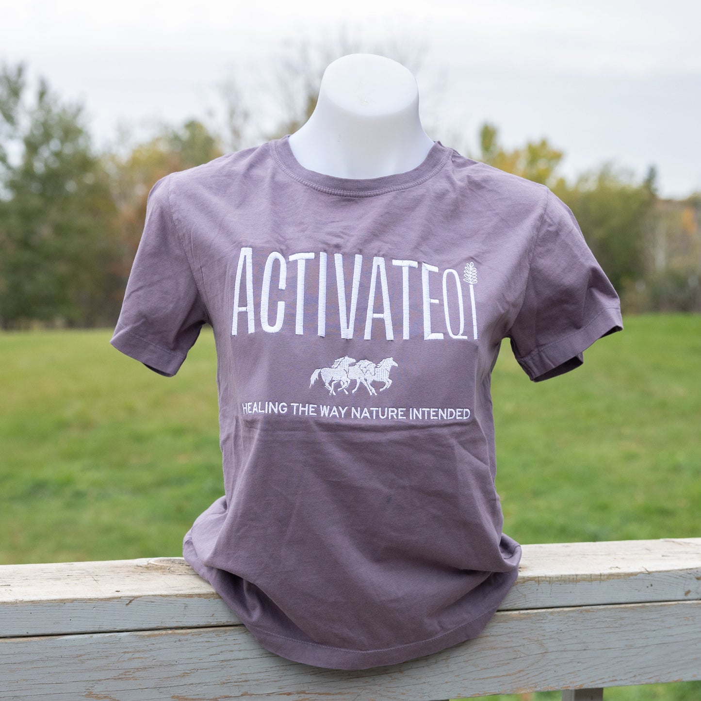ActivateQi Embroidered Healing The Way Nature Intended Tee