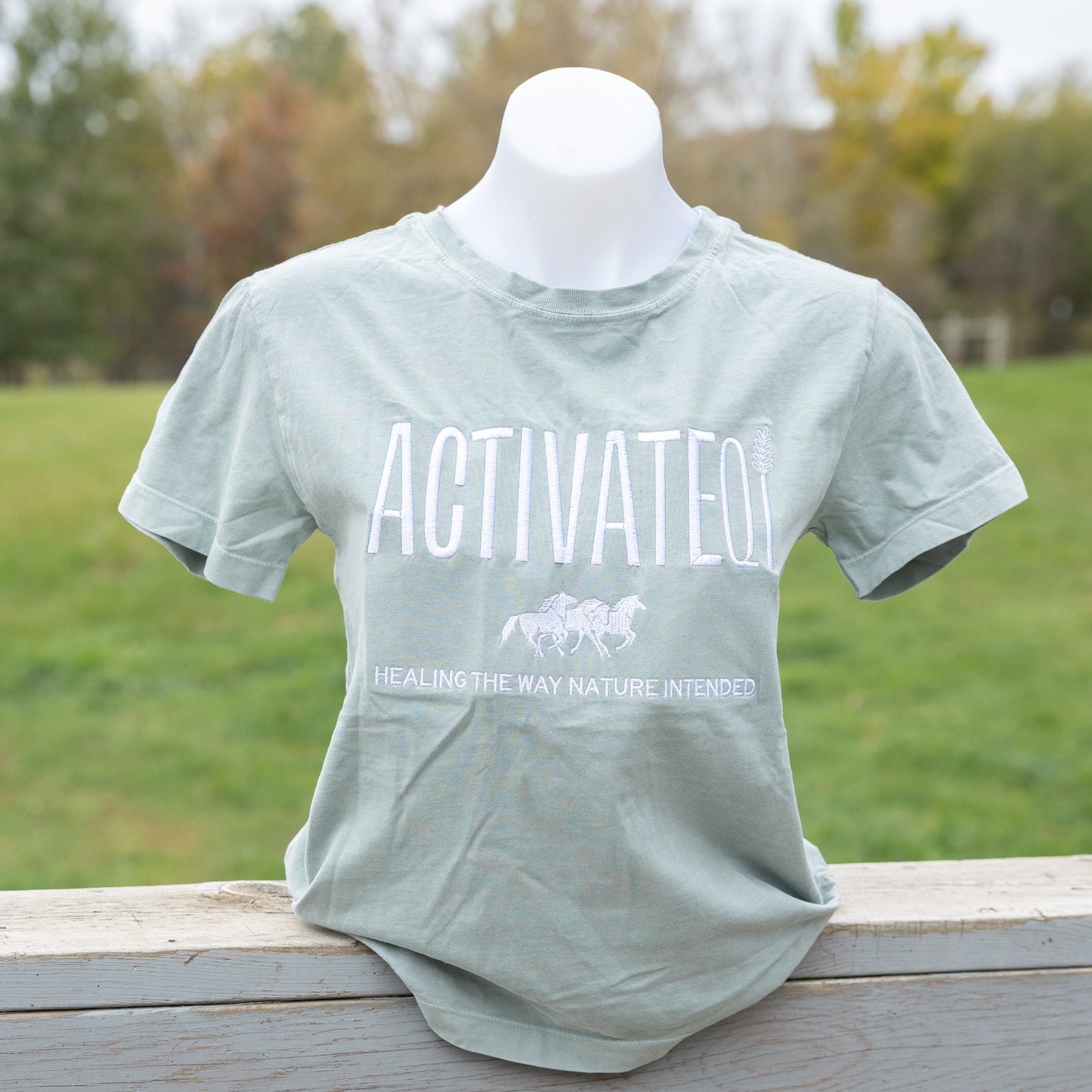 ActivateQi Embroidered Healing The Way Nature Intended Tee