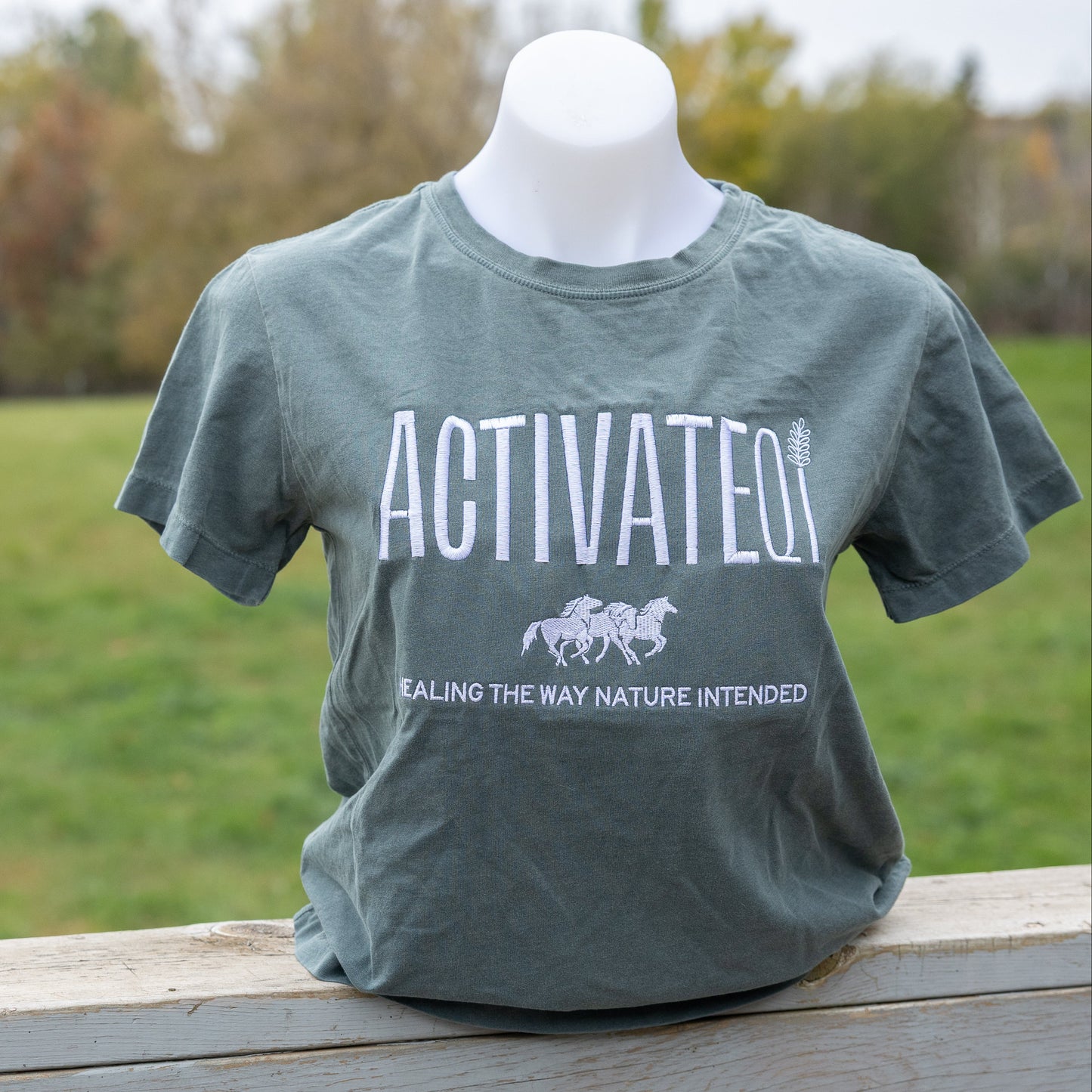 ActivateQi Embroidered Healing The Way Nature Intended Tee