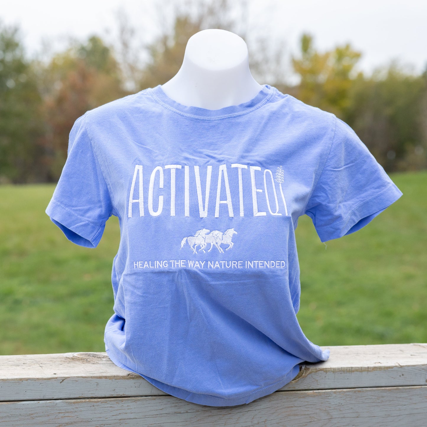 ActivateQi Embroidered Healing The Way Nature Intended Tee