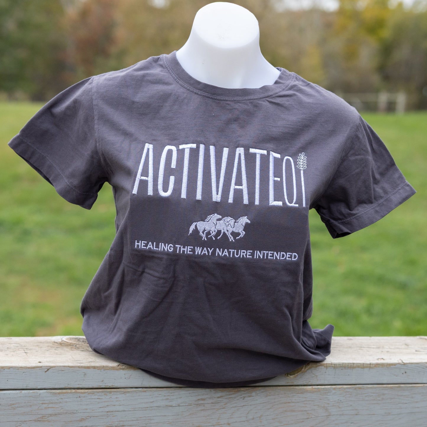 ActivateQi Embroidered Healing The Way Nature Intended Tee