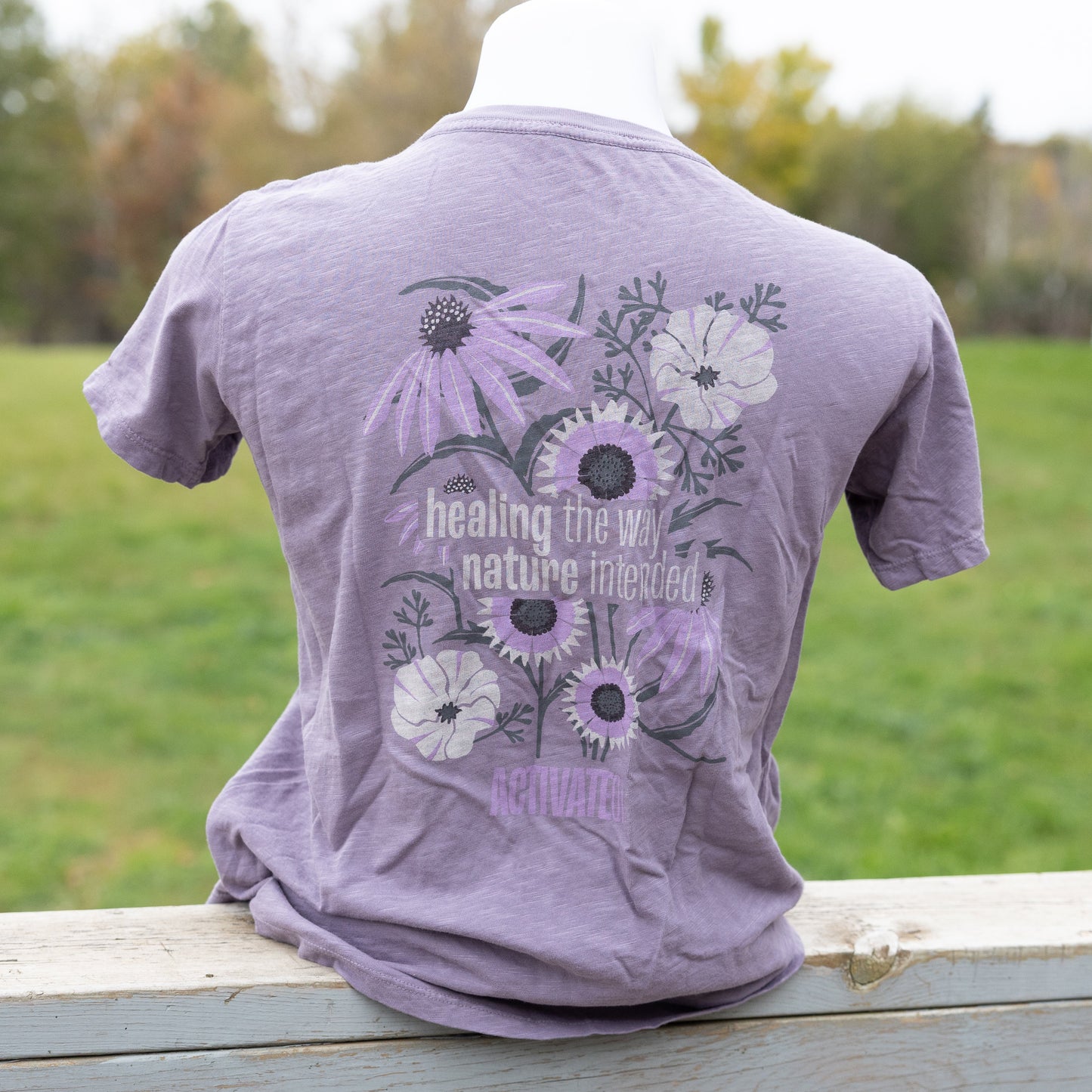 ActivateQi Healing The Way Nature Intended Flower Tee