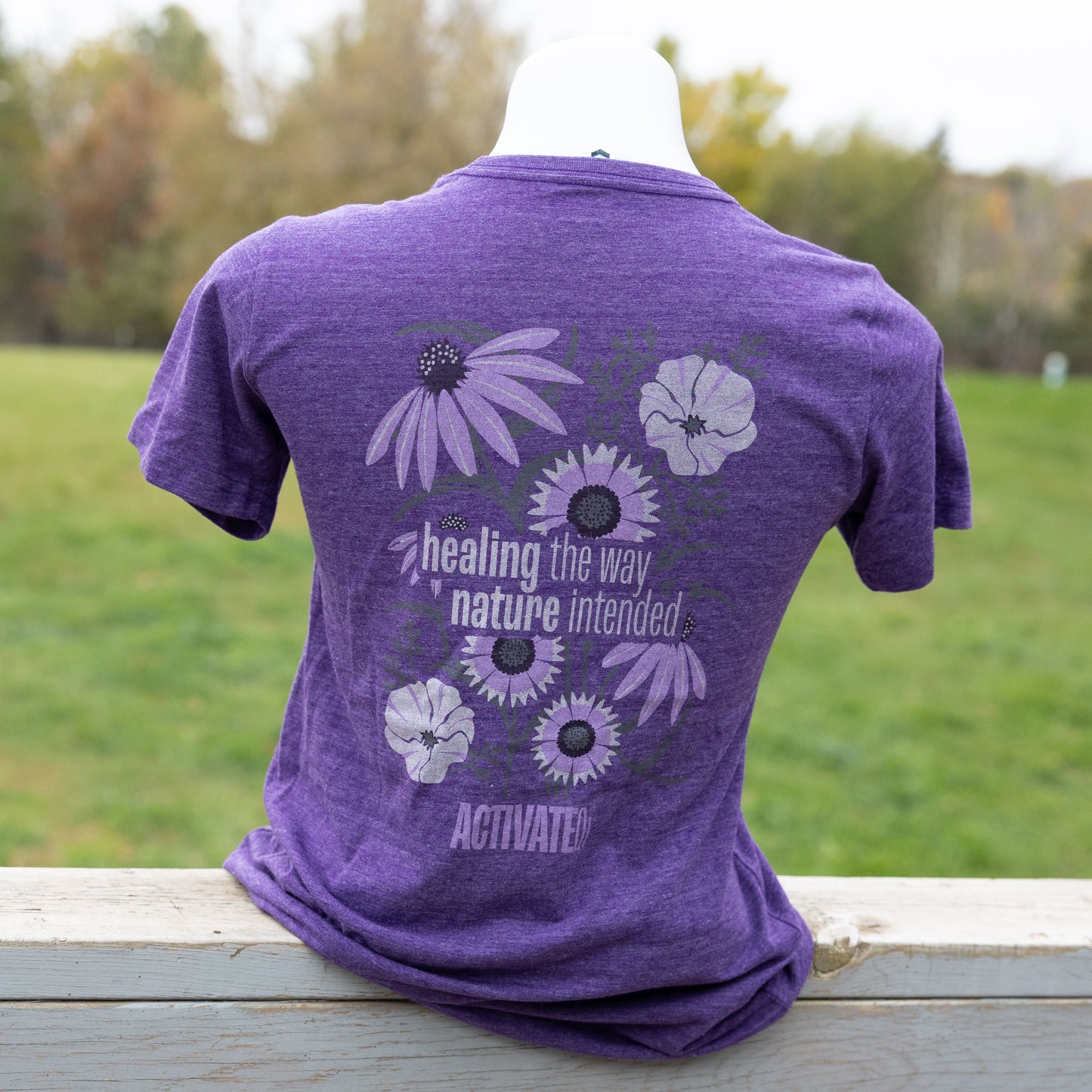 ActivateQi Healing The Way Nature Intended Flower Tee