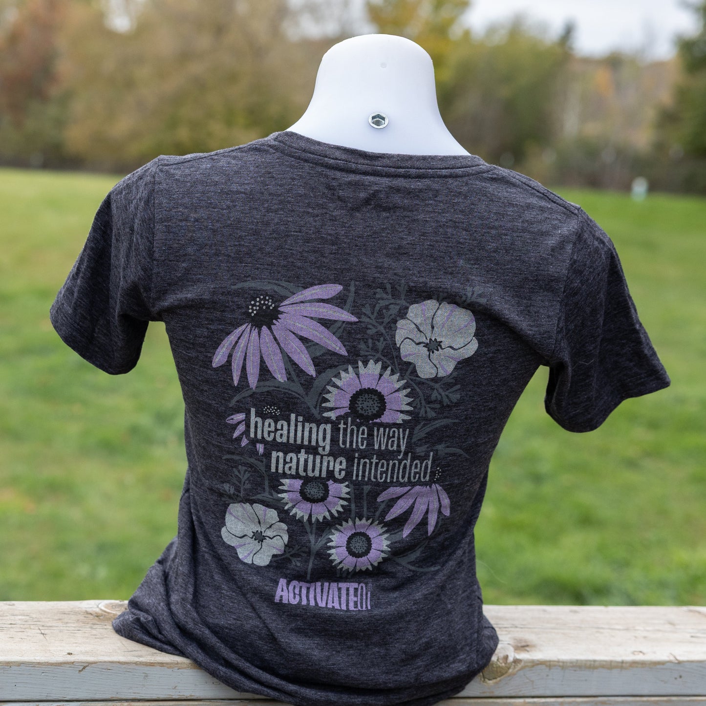 ActivateQi Healing The Way Nature Intended Flower Tee