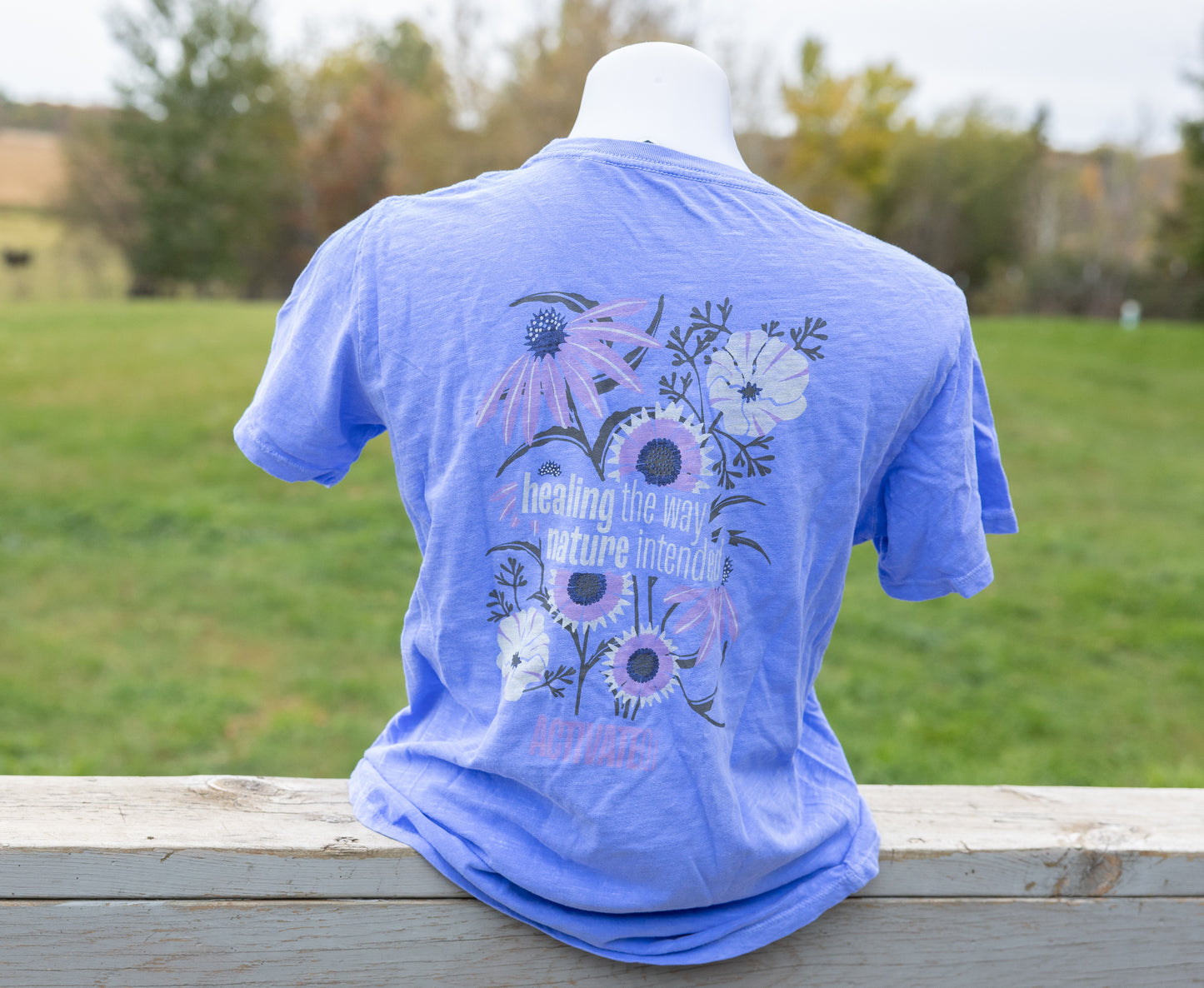ActivateQi Healing The Way Nature Intended Flower Tee
