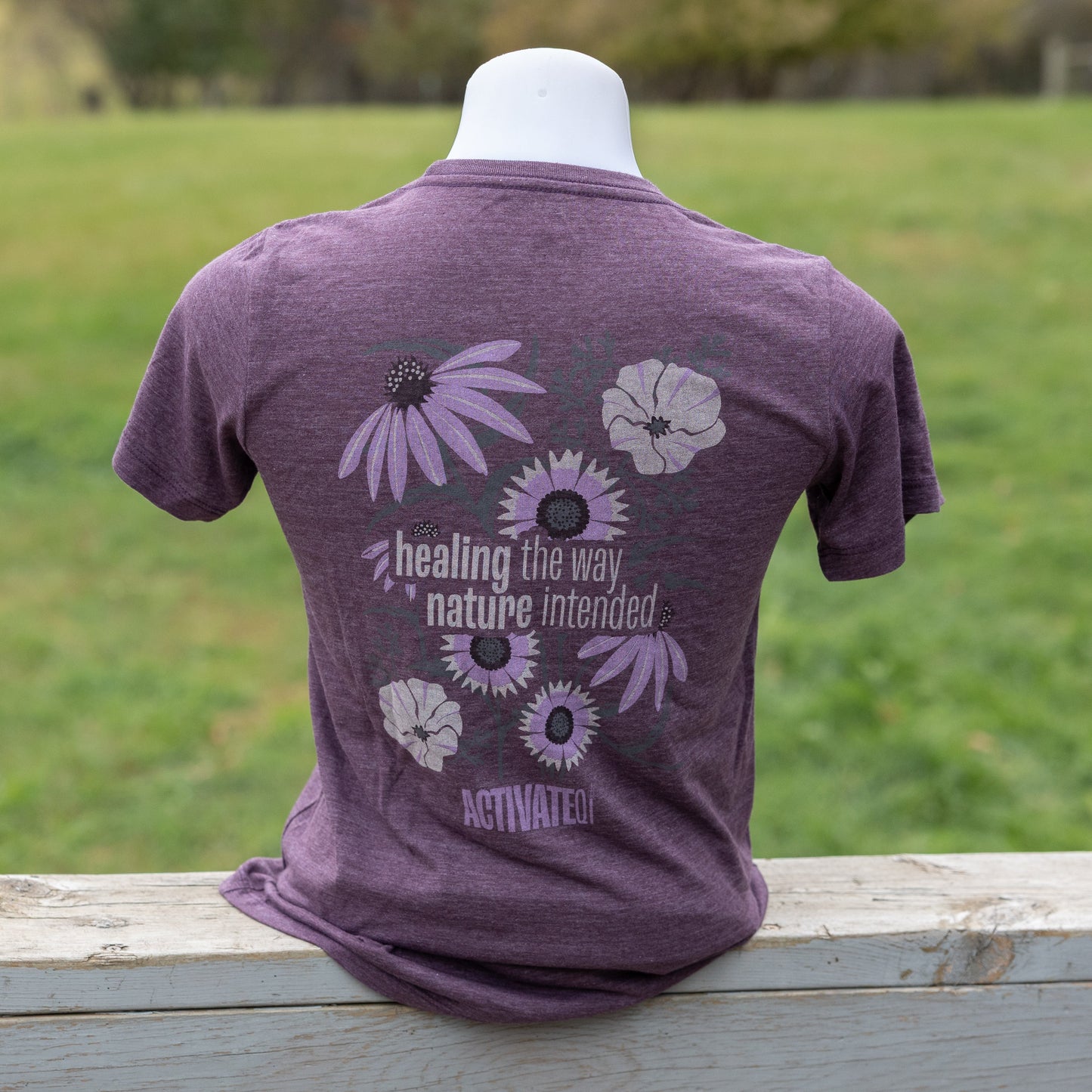 ActivateQi Healing The Way Nature Intended Flower Tee
