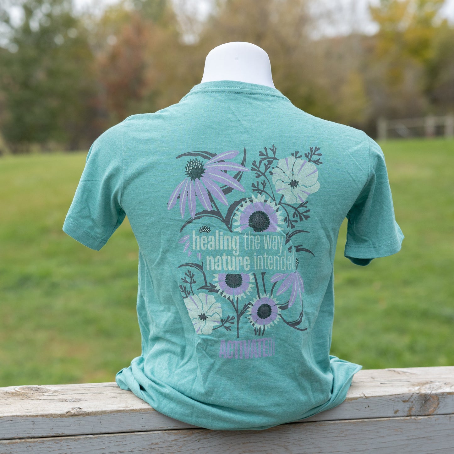 ActivateQi Healing The Way Nature Intended Flower Tee