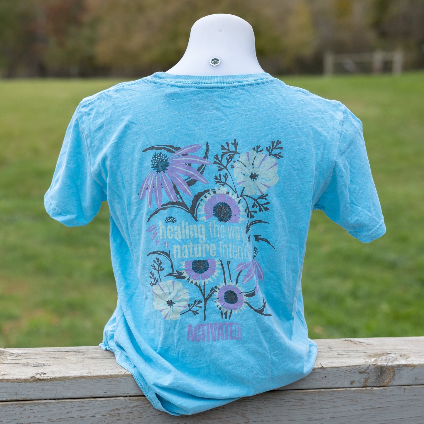 ActivateQi Healing The Way Nature Intended Flower Tee