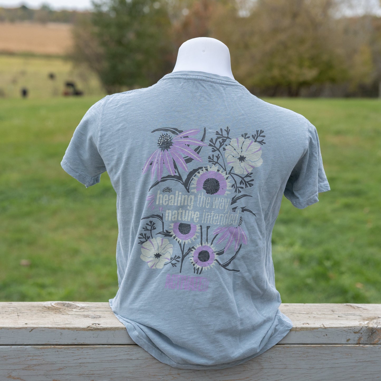ActivateQi Healing The Way Nature Intended Flower Tee