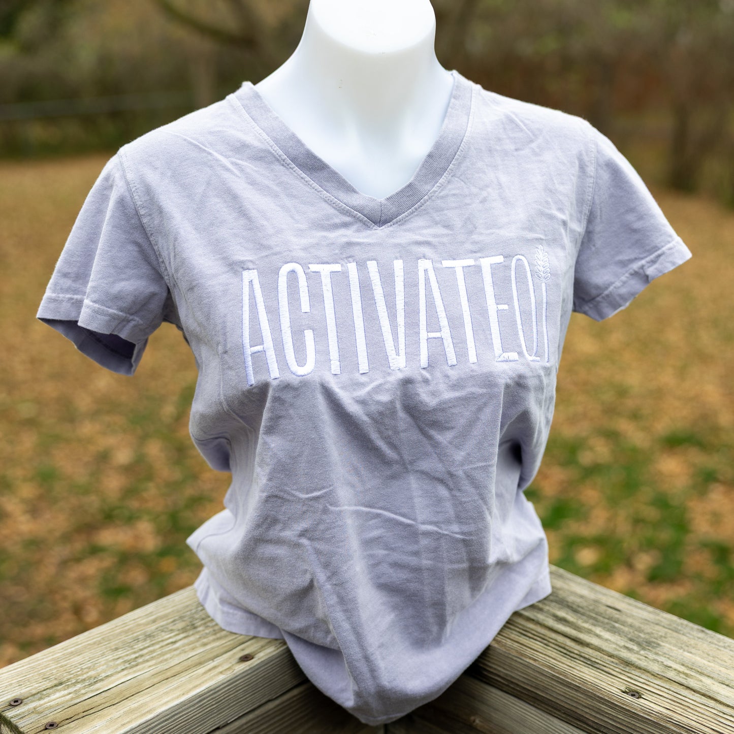 ActivateQi Embroidered Qi V-Neck Tee