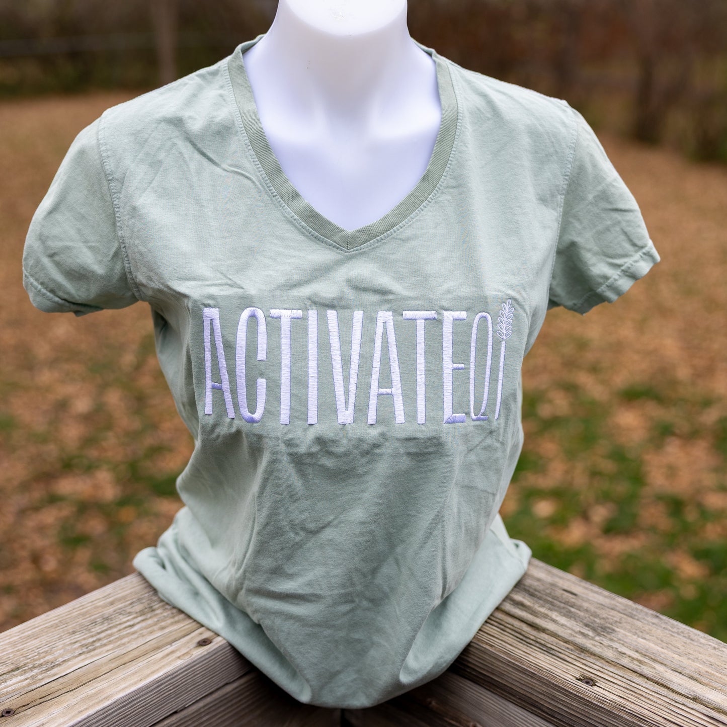ActivateQi Embroidered Qi V-Neck Tee