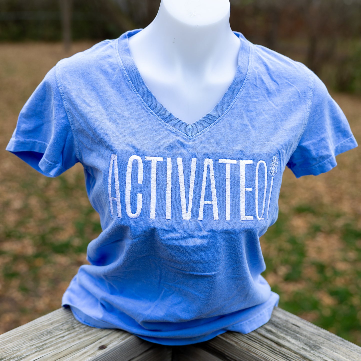 ActivateQi Embroidered Qi V-Neck Tee