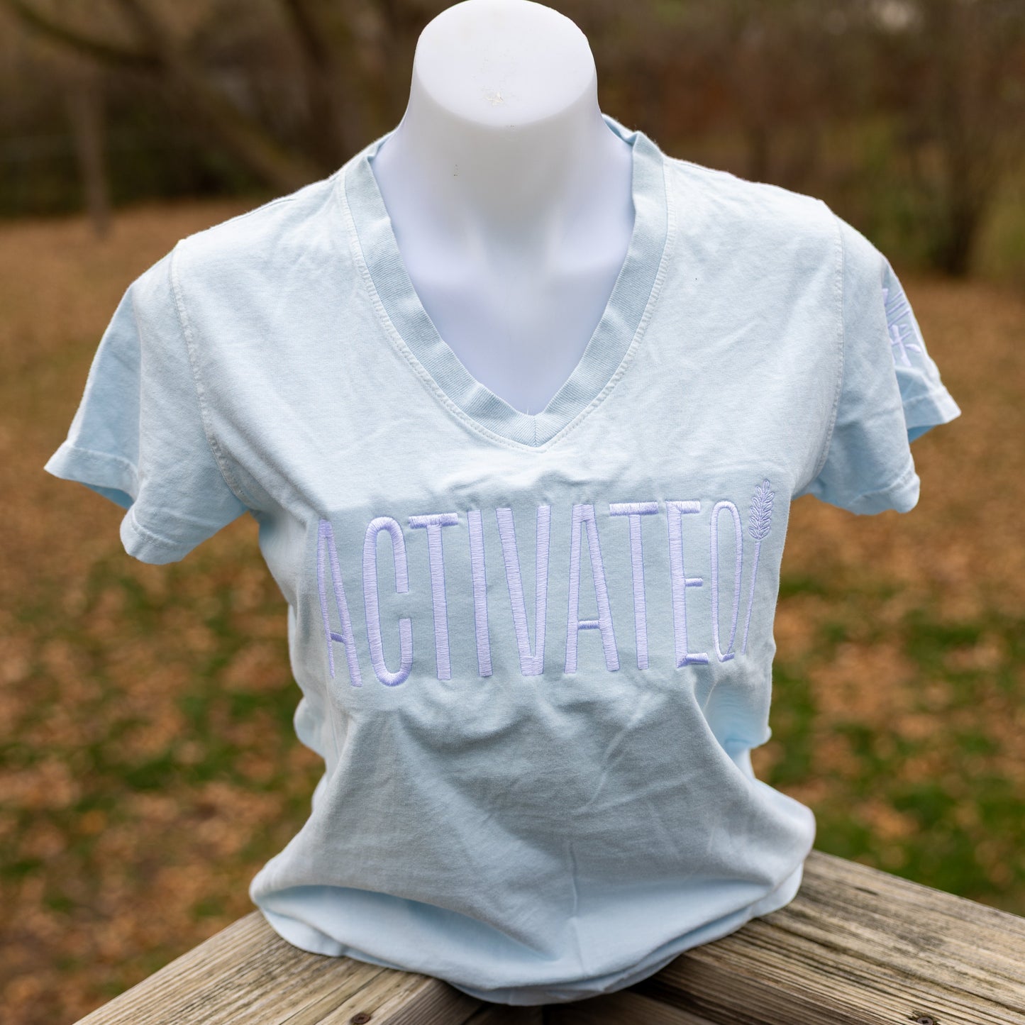 ActivateQi Embroidered Qi V-Neck Tee