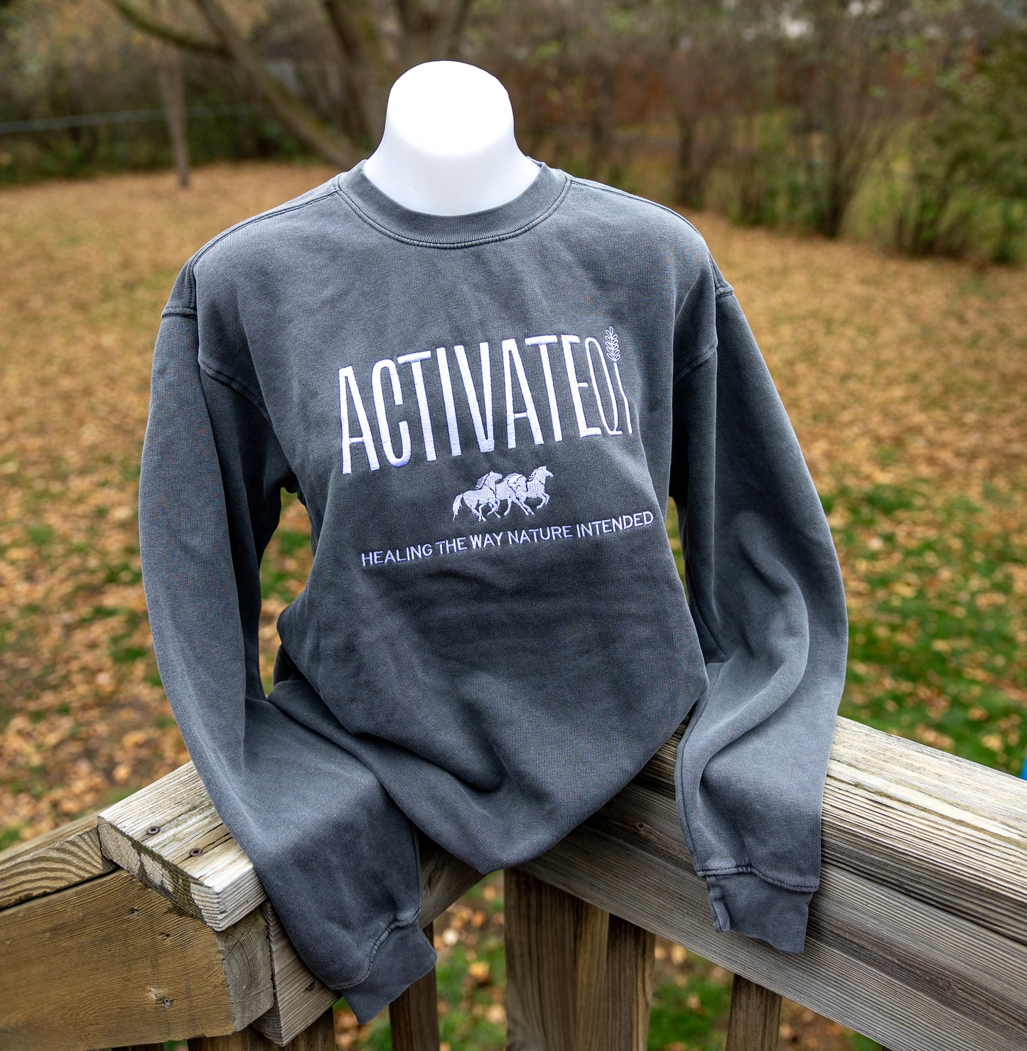 ActivateQi Embroidered Crew Sweatshirt