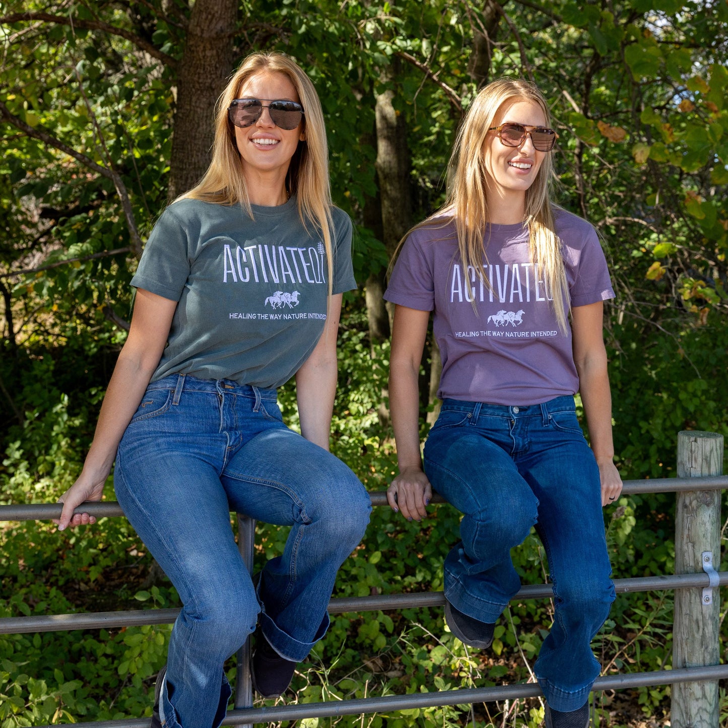 ActivateQi Embroidered Healing The Way Nature Intended Tee