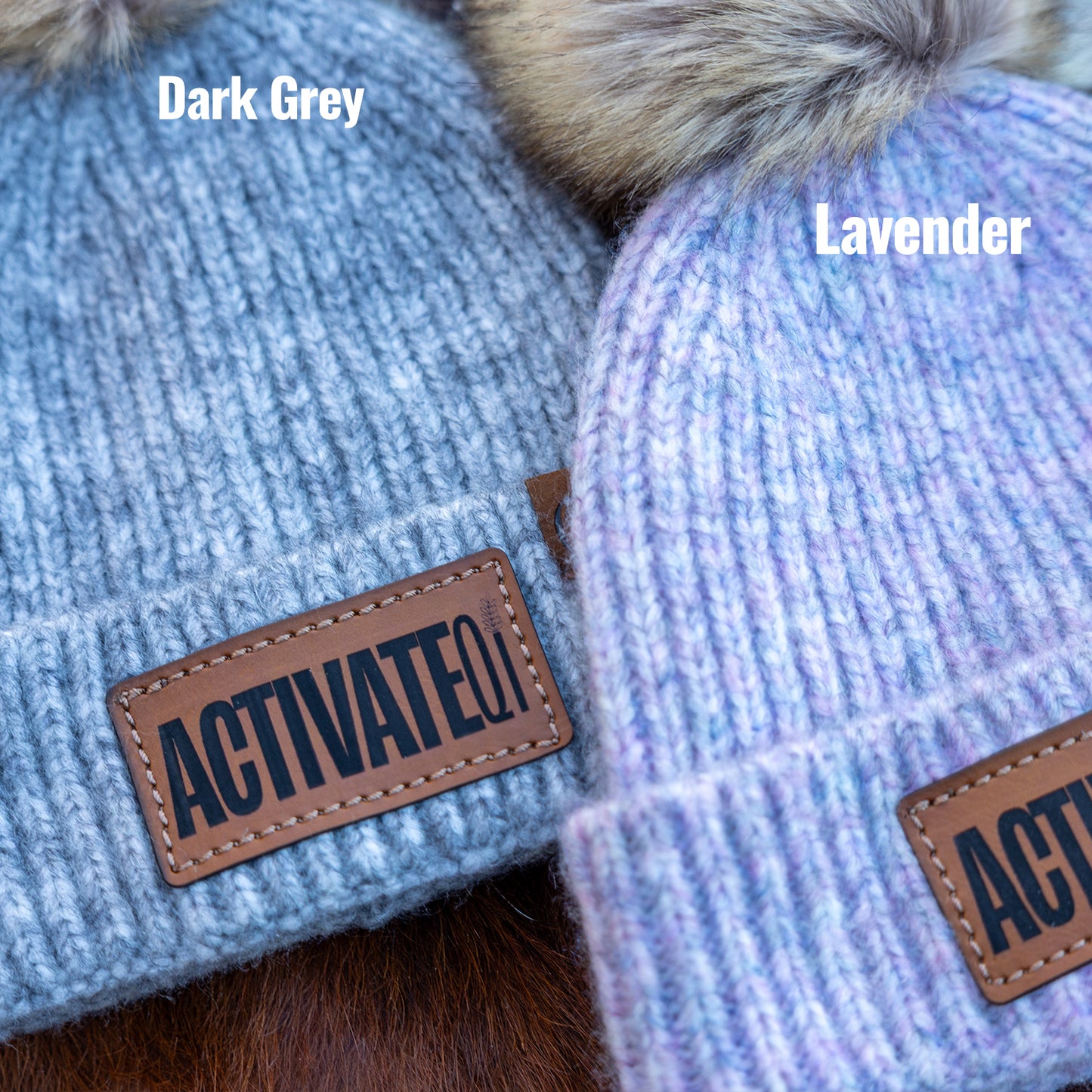 ActivateQi Cream Pom Beanie